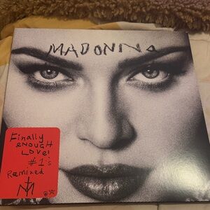 Madonna Finally Enough Love Remixed Vinyl - Black & White Cover played twice
